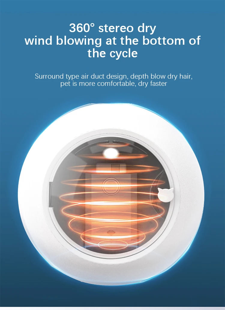 Pet Hair Dryer Pet Cabinet UV Light Time Control Safe Protection